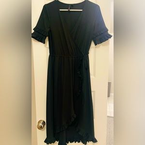 Black Wrap Dress